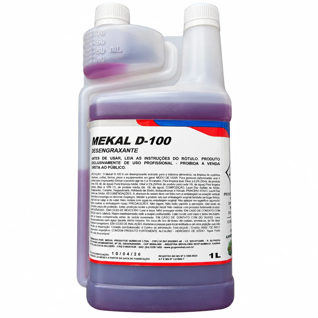 Mekal D-100 (desengraxante para gordura carbonizada)
