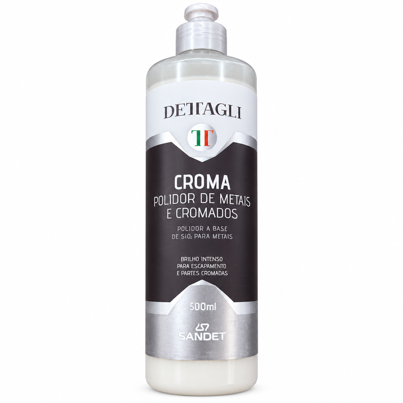 Sandet Dettagli Croma Polidor de Metais e Cromados 500 ml