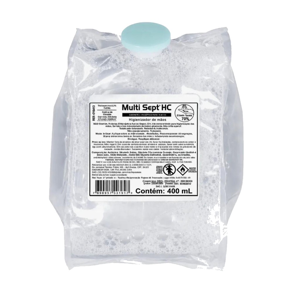 Álcool refil spray Antisséptico (refil para dispenser)