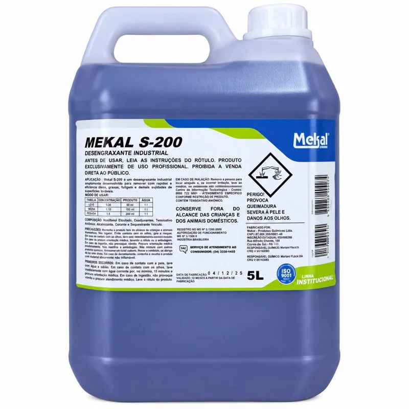 Mekal S-200 (desengraxante industrial)