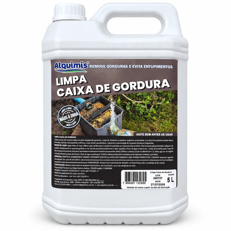 Alquimis Limpa Caixa de Gordura