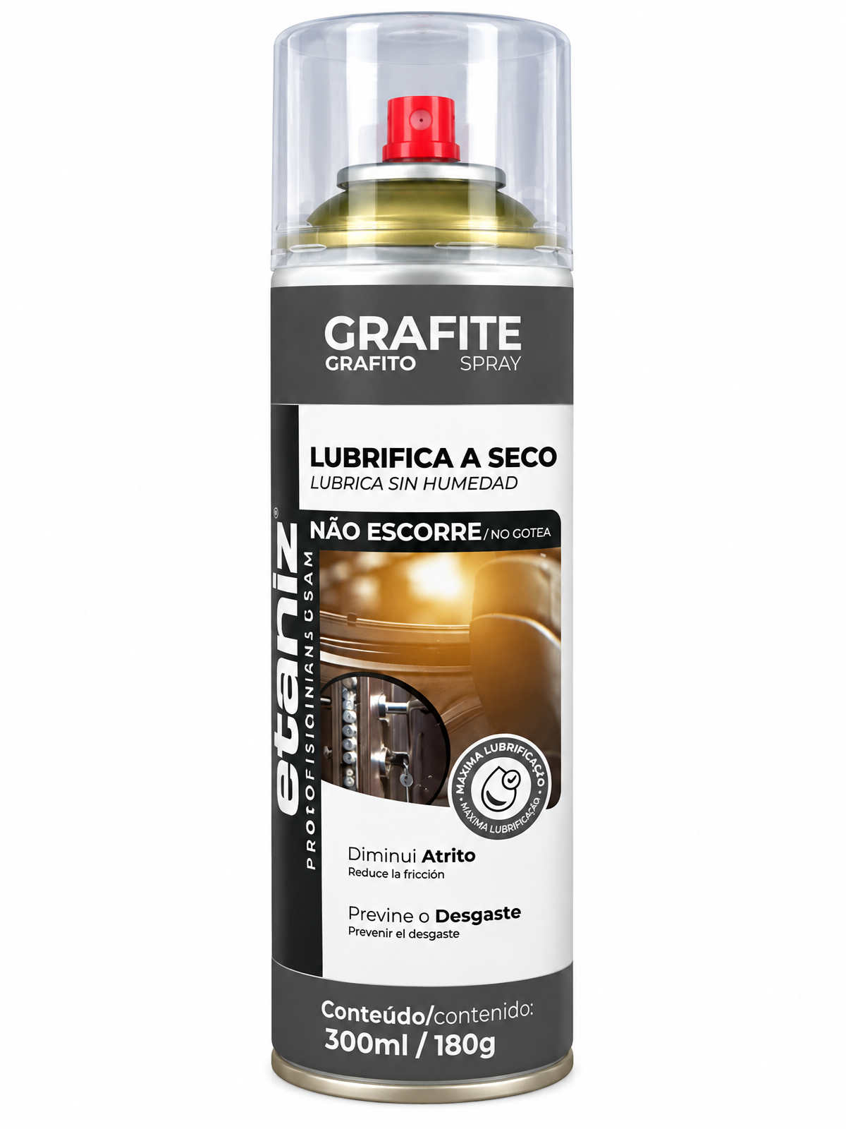 Grafite Spray Lubrificante a Seco 300 ml — Etaniz