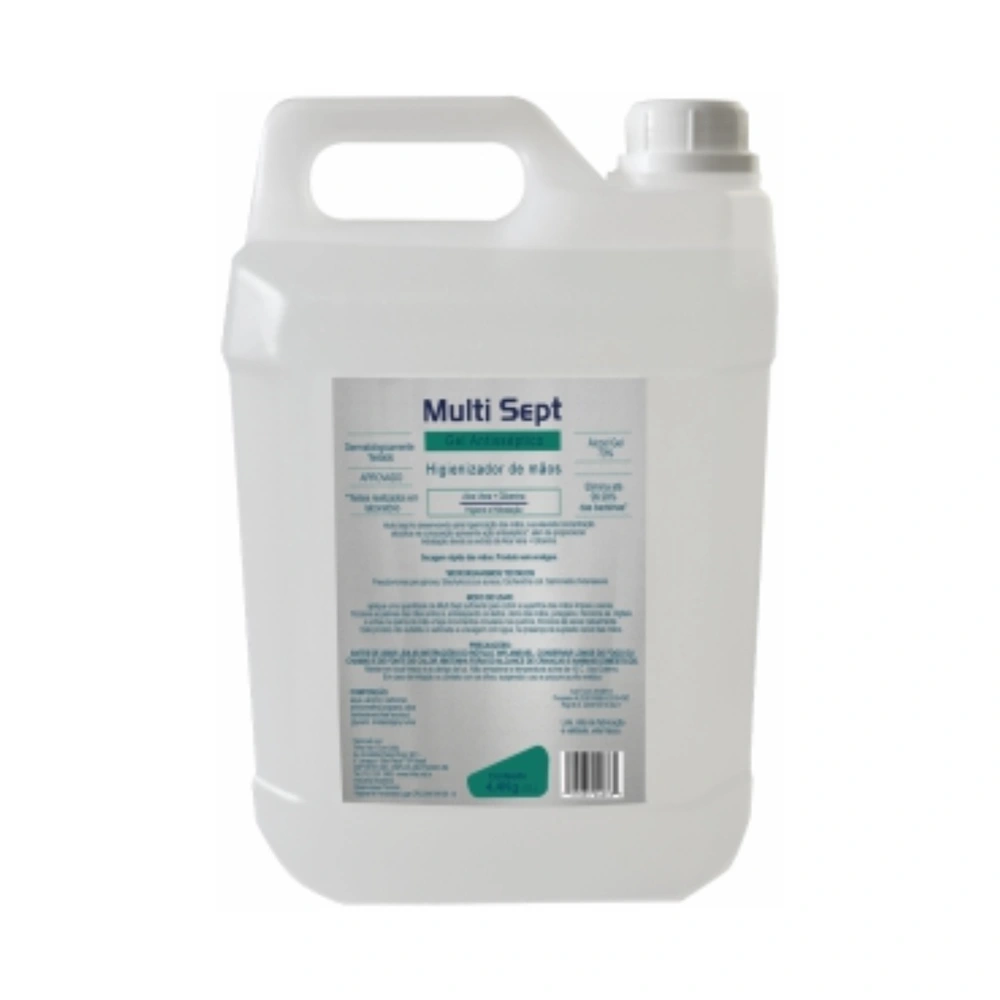 Multi Sept Álcool gel 70% 5 L — galão frontal