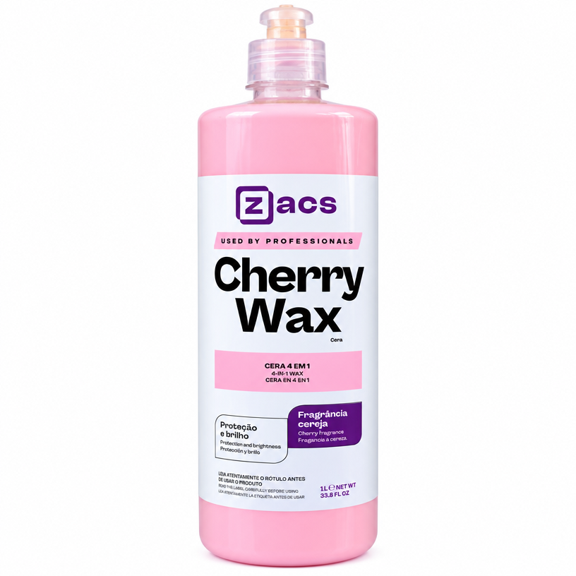 Zacs Cherry Wax Cera 4 em 1 Fragrância Cereja 1 L
