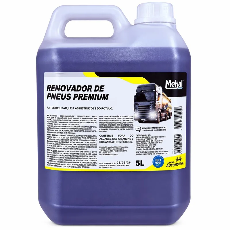 Renovador de Pneus Premium (brilho para pneus e borrachas)