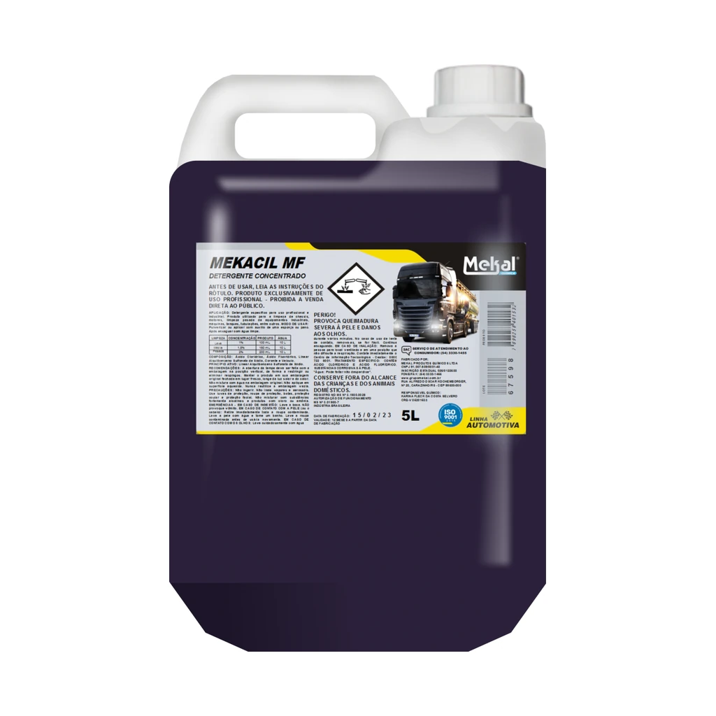 Mekacil MF (detergente concentrado para chassis e motores) 5 L