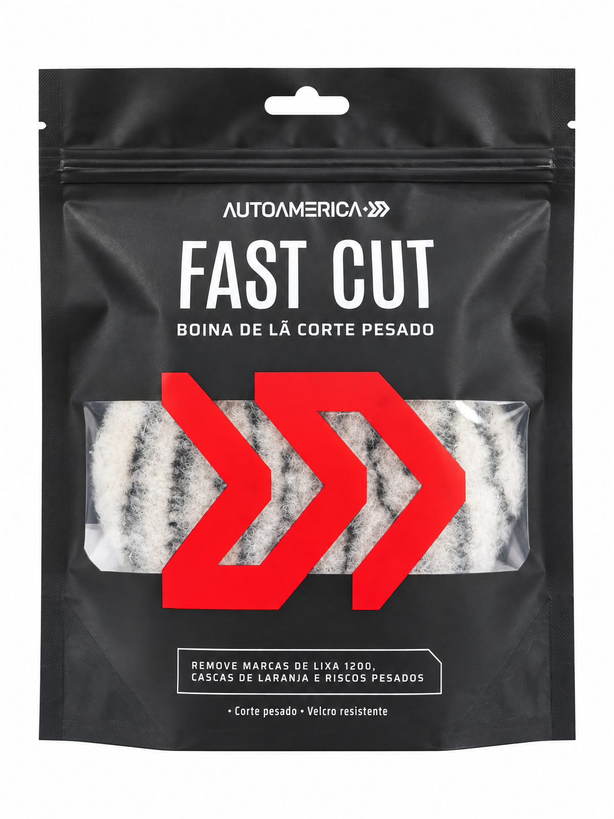 Fast Cut Boina de Lã Corte Pesado — Auto América